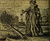 Picture 34 of 87 from Spiegel van den Ouden en Nieuwen Tydt, : bestaande uyt spreekwoorden, ontleent van de voorige en jegenwoordige eeuwe, verlustiget door meenigte van sinnebeelden, met gedichten en prenten daar op passende. : Vermeerdert met groote meenigte van spreekwoorden, door geheel het werk, met byvoeginge van nieuwe platen eu gedichten : alles in de nederlandsche tale ten gerieve van de liefhebbers der zelver, (1690), leaf 121