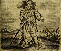 Picture 47 of 87 from Spiegel van den Ouden en Nieuwen Tydt, : bestaande uyt spreekwoorden, ontleent van de voorige en jegenwoordige eeuwe, verlustiget door meenigte van sinnebeelden, met gedichten en prenten daar op passende. : Vermeerdert met groote meenigte van spreekwoorden, door geheel het werk, met byvoeginge van nieuwe platen eu gedichten : alles in de nederlandsche tale ten gerieve van de liefhebbers der zelver, (1690), leaf 192