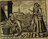Picture 8 of 87 from Spiegel van den Ouden en Nieuwen Tydt, : bestaande uyt spreekwoorden, ontleent van de voorige en jegenwoordige eeuwe, verlustiget door meenigte van sinnebeelden, met gedichten en prenten daar op passende. : Vermeerdert met groote meenigte van spreekwoorden, door geheel het werk, met byvoeginge van nieuwe platen eu gedichten : alles in de nederlandsche tale ten gerieve van de liefhebbers der zelver, (1690), leaf 22