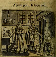 Picture 69 of 87 from Spiegel van den Ouden en Nieuwen Tydt, : bestaande uyt spreekwoorden, ontleent van de voorige en jegenwoordige eeuwe, verlustiget door meenigte van sinnebeelden, met gedichten en prenten daar op passende. : Vermeerdert met groote meenigte van spreekwoorden, door geheel het werk, met byvoeginge van nieuwe platen eu gedichten : alles in de nederlandsche tale ten gerieve van de liefhebbers der zelver, (1690), leaf 267