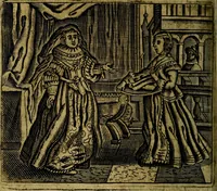 Picture 25 of 87 from Spiegel van den Ouden en Nieuwen Tydt, : bestaande uyt spreekwoorden, ontleent van de voorige en jegenwoordige eeuwe, verlustiget door meenigte van sinnebeelden, met gedichten en prenten daar op passende. : Vermeerdert met groote meenigte van spreekwoorden, door geheel het werk, met byvoeginge van nieuwe platen eu gedichten : alles in de nederlandsche tale ten gerieve van de liefhebbers der zelver, (1690), leaf 95