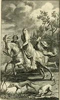 An illustration from H.L. Spieghels Hertspeighel en andere zedeschriften : met verscheidene nooit gedrukte stukken verrijkt, en door aenteekeningen opgeheldert (1723)