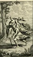 An illustration from H.L. Spieghels Hertspeighel en andere zedeschriften : met verscheidene nooit gedrukte stukken verrijkt, en door aenteekeningen opgeheldert (1723)