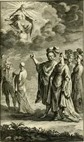An illustration from H.L. Spieghels Hertspeighel en andere zedeschriften : met verscheidene nooit gedrukte stukken verrijkt, en door aenteekeningen opgeheldert (1723)