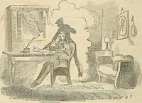 An illustration from Spirit rapping unveiled! : An exposé of the origin, history, theology and philosophy of certain alleged communications from the spirit world, by means of "spirit rapping," "medium writing," "physical demonstrations," etc. With illustrations. (1853)