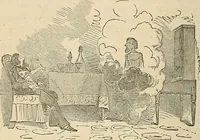 An illustration from Spirit rapping unveiled! : An exposé of the origin, history, theology and philosophy of certain alleged communications from the spirit world, by means of "spirit rapping," "medium writing," "physical demonstrations," etc. With illustrations. (1853)