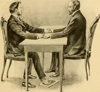 An illustration from Spirit slate writing and kindred phenomena (1898)
