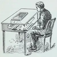 An illustration from Spirit slate writing and kindred phenomena (1898)