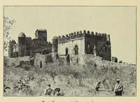 An illustration from A sporting trip through Abyssinia : a narrative of a nine months' journey from the plains of the Hawash to the snows of Simien, with a description of the game, from elephant to ibex, and notes on the manners and customs of the natives (1902)
