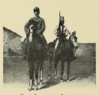An illustration from A sporting trip through Abyssinia : a narrative of a nine months' journey from the plains of the Hawash to the snows of Simien, with a description of the game, from elephant to ibex, and notes on the manners and customs of the natives (1902)