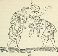An illustration from The sports and pastimes of the people of England : Including the rural and domestic recreations, May games, mummeries, shows, processions, pageants, and pompous spectacles, from the earliest period to the present time (1845)