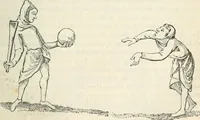 An illustration from The sports and pastimes of the people of England : Including the rural and domestic recreations, May games, mummeries, shows, processions, pageants, and pompous spectacles, from the earliest period to the present time (1845)