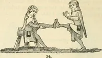 An illustration from The sports and pastimes of the people of England : Including the rural and domestic recreations, May games, mummeries, shows, processions, pageants, and pompous spectacles, from the earliest period to the present time (1845)