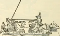 An illustration from The sports and pastimes of the people of England : Including the rural and domestic recreations, May games, mummeries, shows, processions, pageants, and pompous spectacles, from the earliest period to the present time (1845)
