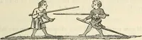 An illustration from The sports and pastimes of the people of England : Including the rural and domestic recreations, May games, mummeries, shows, processions, pageants, and pompous spectacles, from the earliest period to the present time (1845)