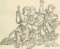 An illustration from The sports and pastimes of the people of England : Including the rural and domestic recreations, May games, mummeries, shows, processions, pageants, and pompous spectacles, from the earliest period to the present time (1845)