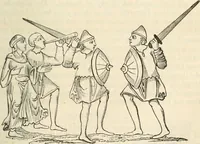An illustration from The sports and pastimes of the people of England : Including the rural and domestic recreations, May games, mummeries, shows, processions, pageants, and pompous spectacles, from the earliest period to the present time (1845)