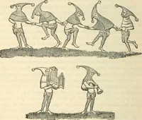 An illustration from The sports and pastimes of the people of England : Including the rural and domestic recreations, May games, mummeries, shows, processions, pageants, and pompous spectacles, from the earliest period to the present time (1845)