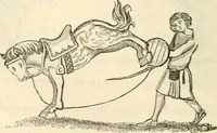 An illustration from The sports and pastimes of the people of England : Including the rural and domestic recreations, May games, mummeries, shows, processions, pageants, and pompous spectacles, from the earliest period to the present time (1845)