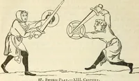 An illustration from The sports and pastimes of the people of England : Including the rural and domestic recreations, May games, mummeries, shows, processions, pageants, and pompous spectacles, from the earliest period to the present time (1845)