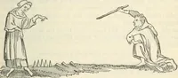 An illustration from The sports and pastimes of the people of England : Including the rural and domestic recreations, May games, mummeries, shows, processions, pageants, and pompous spectacles, from the earliest period to the present time (1845)