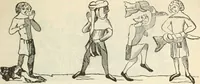 An illustration from The sports and pastimes of the people of England : Including the rural and domestic recreations, May games, mummeries, shows, processions, pageants, and pompous spectacles, from the earliest period to the present time (1845)