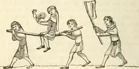 An illustration from The sports and pastimes of the people of England : Including the rural and domestic recreations, May games, mummeries, shows, processions, pageants, and pompous spectacles, from the earliest period to the present time (1845)