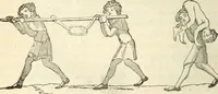 An illustration from The sports and pastimes of the people of England : Including the rural and domestic recreations, May games, mummeries, shows, processions, pageants, and pompous spectacles, from the earliest period to the present time (1845)