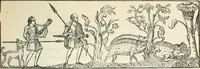 An illustration from The sports and pastimes of the people of England : Including the rural and domestic recreations, May games, mummeries, shows, processions, pageants, and pompous spectacles, from the earliest period to the present time (1845)
