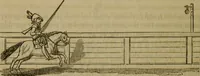 An illustration from The sports and pastimes of the people of England : including the rural and domestic recreations, May games, mummeries, shows, processions, pageants, and pompous spectacles, from the earliest period to the present time (1830)