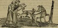 An illustration from The sports and pastimes of the people of England : including the rural and domestic recreations, May games, mummeries, shows, processions, pageants, and pompous spectacles, from the earliest period to the present time (1830)