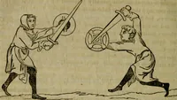 An illustration from The sports and pastimes of the people of England : including the rural and domestic recreations, May games, mummeries, shows, processions, pageants, and pompous spectacles, from the earliest period to the present time (1830)