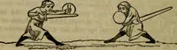 An illustration from The sports and pastimes of the people of England : including the rural and domestic recreations, May games, mummeries, shows, processions, pageants, and pompous spectacles, from the earliest period to the present time (1830)