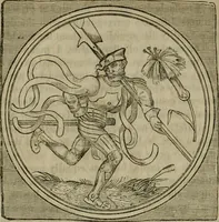 An illustration from The sports and pastimes of the people of England : including the rural and domestic recreations, May games, mummeries, shows, processions, pageants, and pompous spectacles, from the earliest period to the present time (1830)