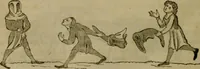 An illustration from The sports and pastimes of the people of England : including the rural and domestic recreations, May games, mummeries, shows, processions, pageants, and pompous spectacles, from the earliest period to the present time (1830)