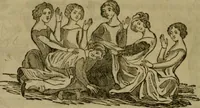 An illustration from The sports and pastimes of the people of England : including the rural and domestic recreations, May games, mummeries, shows, processions, pageants, and pompous spectacles, from the earliest period to the present time (1830)