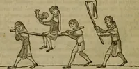 An illustration from The sports and pastimes of the people of England : including the rural and domestic recreations, May games, mummeries, shows, processions, pageants, and pompous spectacles, from the earliest period to the present time (1830)