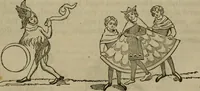 An illustration from The sports and pastimes of the people of England : including the rural and domestic recreations, May games, mummeries, shows, processions, pageants, and pompous spectacles, from the earliest period to the present time (1830)