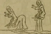 An illustration from The sports and pastimes of the people of England : including the rural and domestic recreations, May games, mummeries, shows, processions, pageants, and pompous spectacles, from the earliest period to the present time (1830)