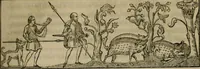An illustration from The sports and pastimes of the people of England : including the rural and domestic recreations, May games, mummeries, shows, processions, pageants, and pompous spectacles, from the earliest period to the present time (1830)
