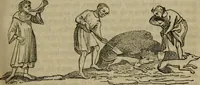 An illustration from The sports and pastimes of the people of England : including the rural and domestic recreations, May games, mummeries, shows, processions, pageants, and pompous spectacles, from the earliest period to the present time (1830)