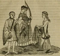 An illustration from The sports and pastimes of the people of England : including the rural and domestic recreations, May games, mummeries, shows, processions, pageants, and pompous spectacles, from the earliest period to the present time (1830)