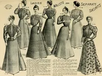 An illustration from Spring & summer fashion catalogue. (1898)