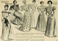An illustration from Spring & summer fashion catalogue. (1898)