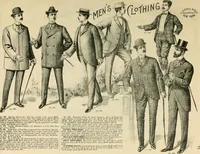An illustration from Spring & summer fashion catalogue. (1898)