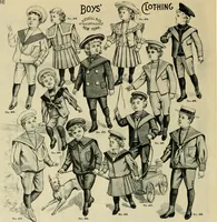 An illustration from Spring & summer fashion catalogue. (1898)