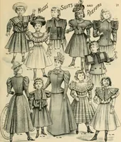 An illustration from Spring & summer fashion catalogue. (1898)