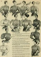 An illustration from Spring & summer fashion catalogue. (1898)