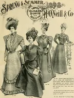 An illustration from Spring & summer fashion catalogue. (1898)