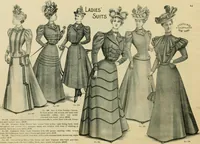 An illustration from Spring & summer fashion catalogue. (1898)